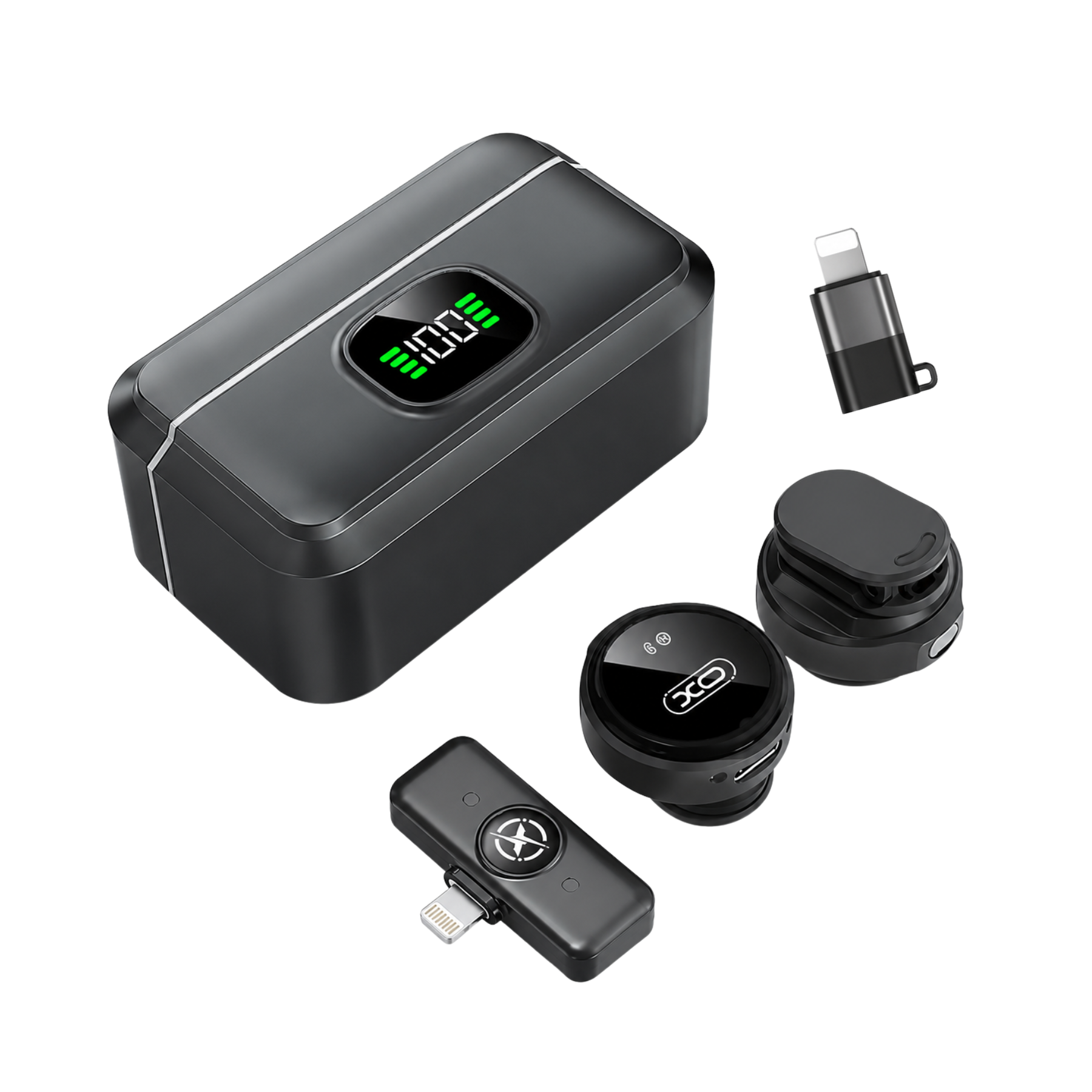 Adaptador XO Adaptador para micrófono Type C y Lightning audio claro para grabar