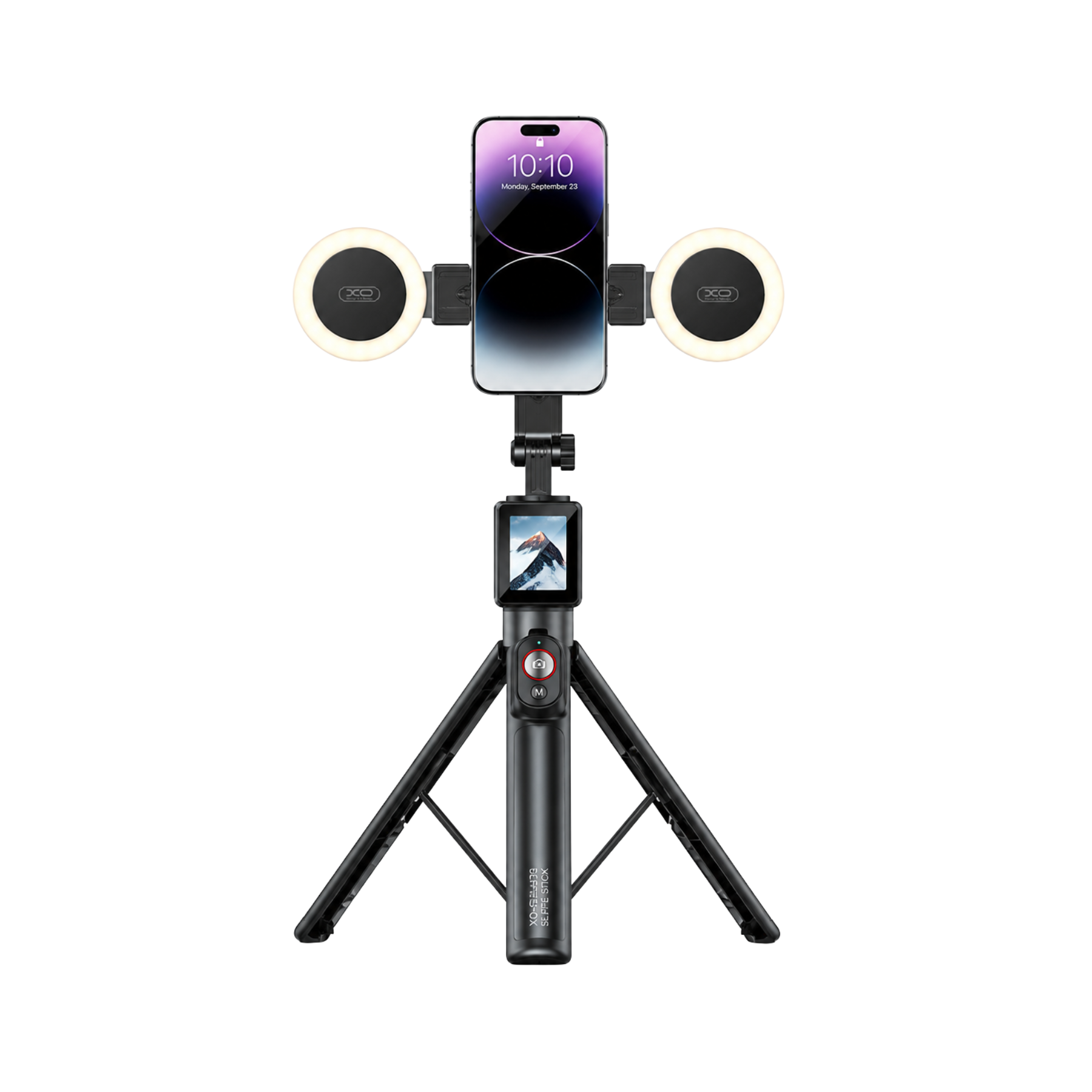 Soporte para fotografía XO Selfie stick Bluetooth con soporte para cámara tomas pro sin complicarte