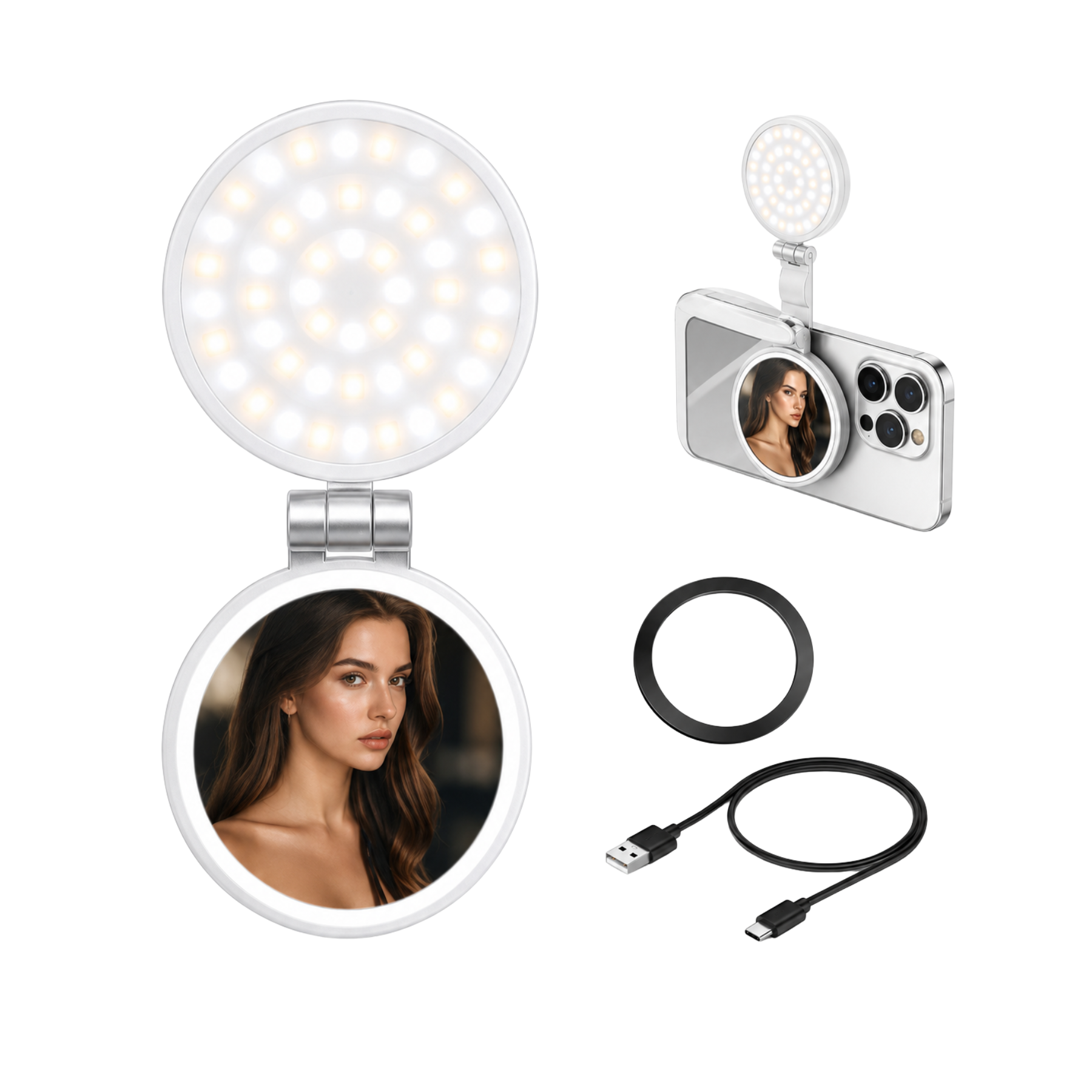 XO Luz magnética plegable para celular iluminación premium para tus fotos