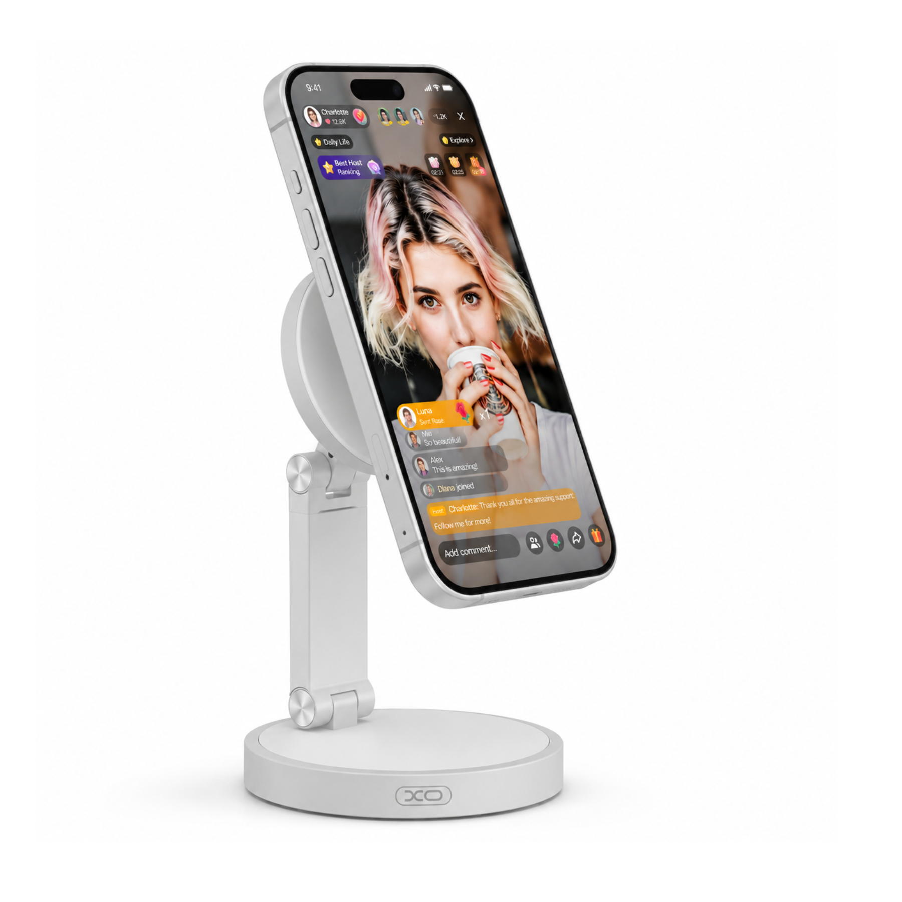 XO Luz magnética plegable para celular iluminación premium para tus fotos