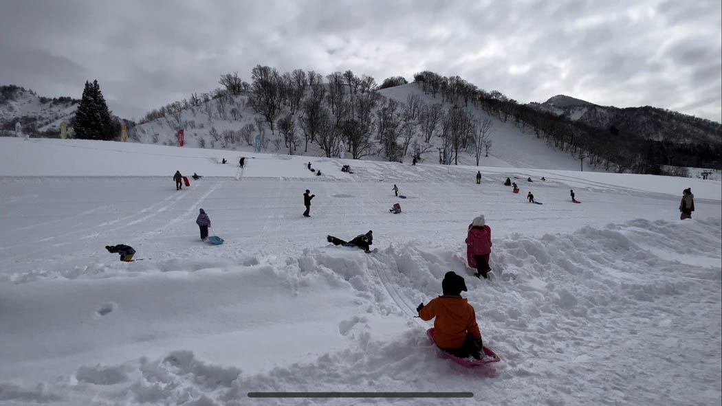 越後中里雪場的戲雪區