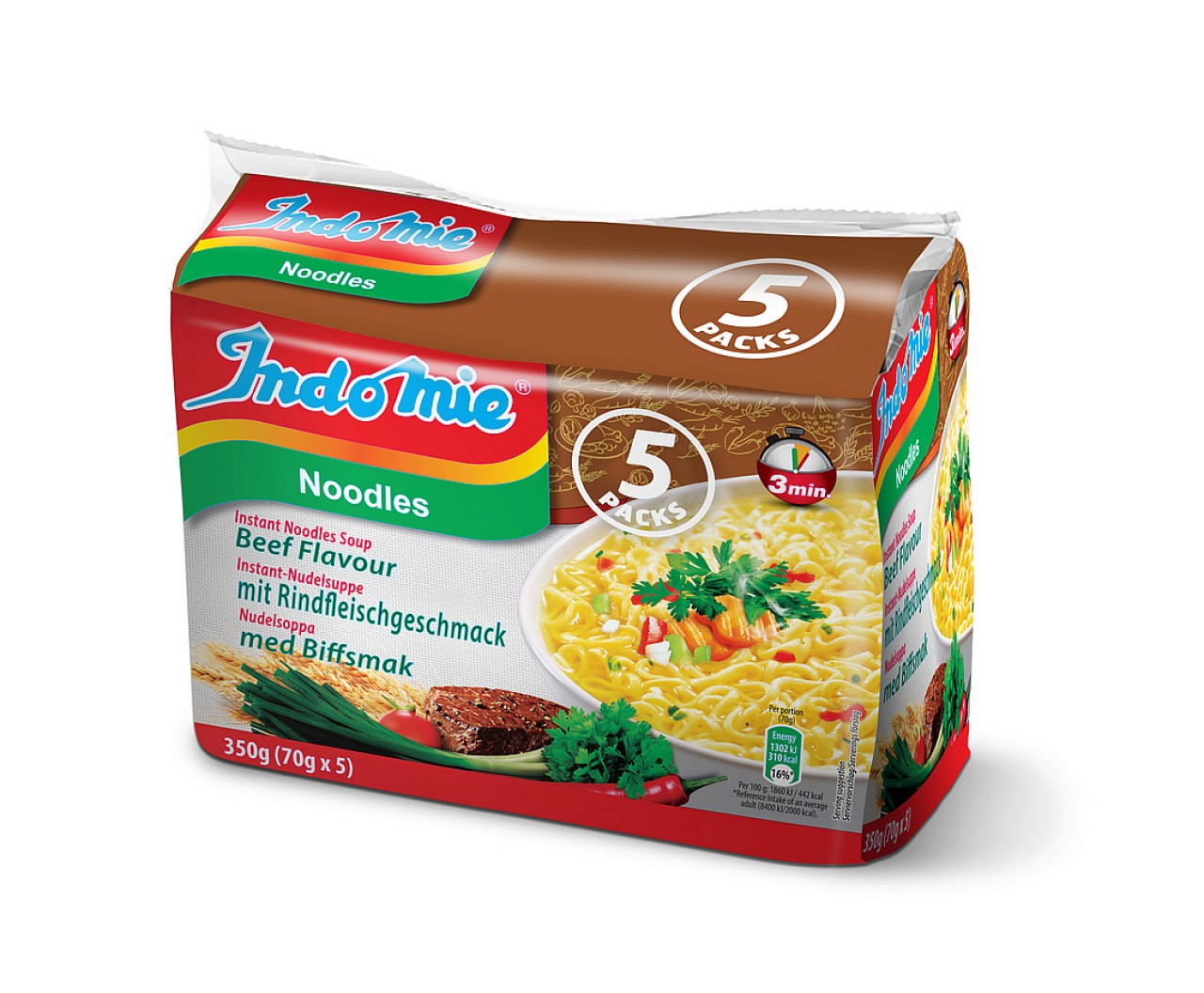 Indomie- Beef Noodles- 5Pkt