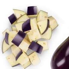 Eggplant- Aubergine: Chopped