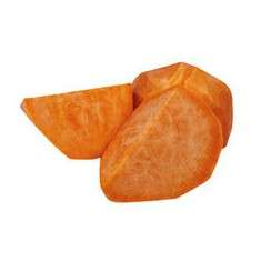 Sweet potatoes: Peeled