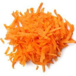 Carrots: Grated