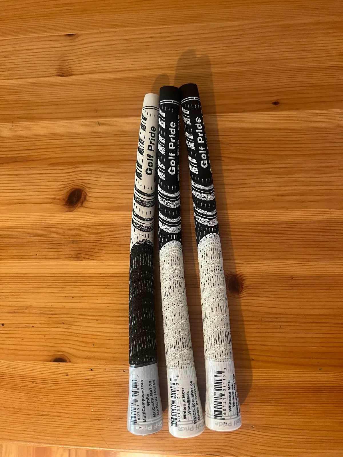 NEW White Out Golf pride grips - 2 pack (black one shown has been sold)