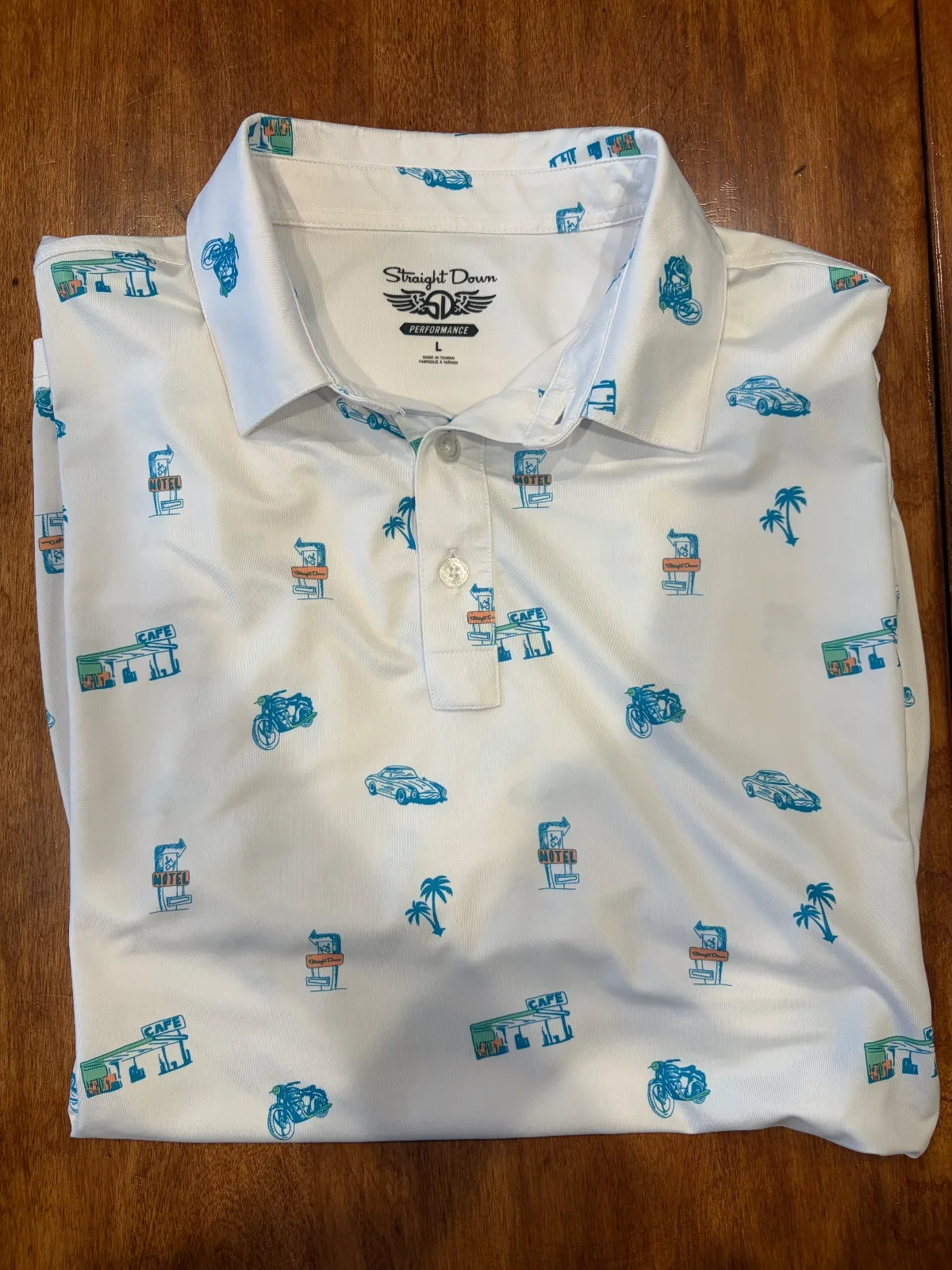 Straight Down Performance Golf  Polo