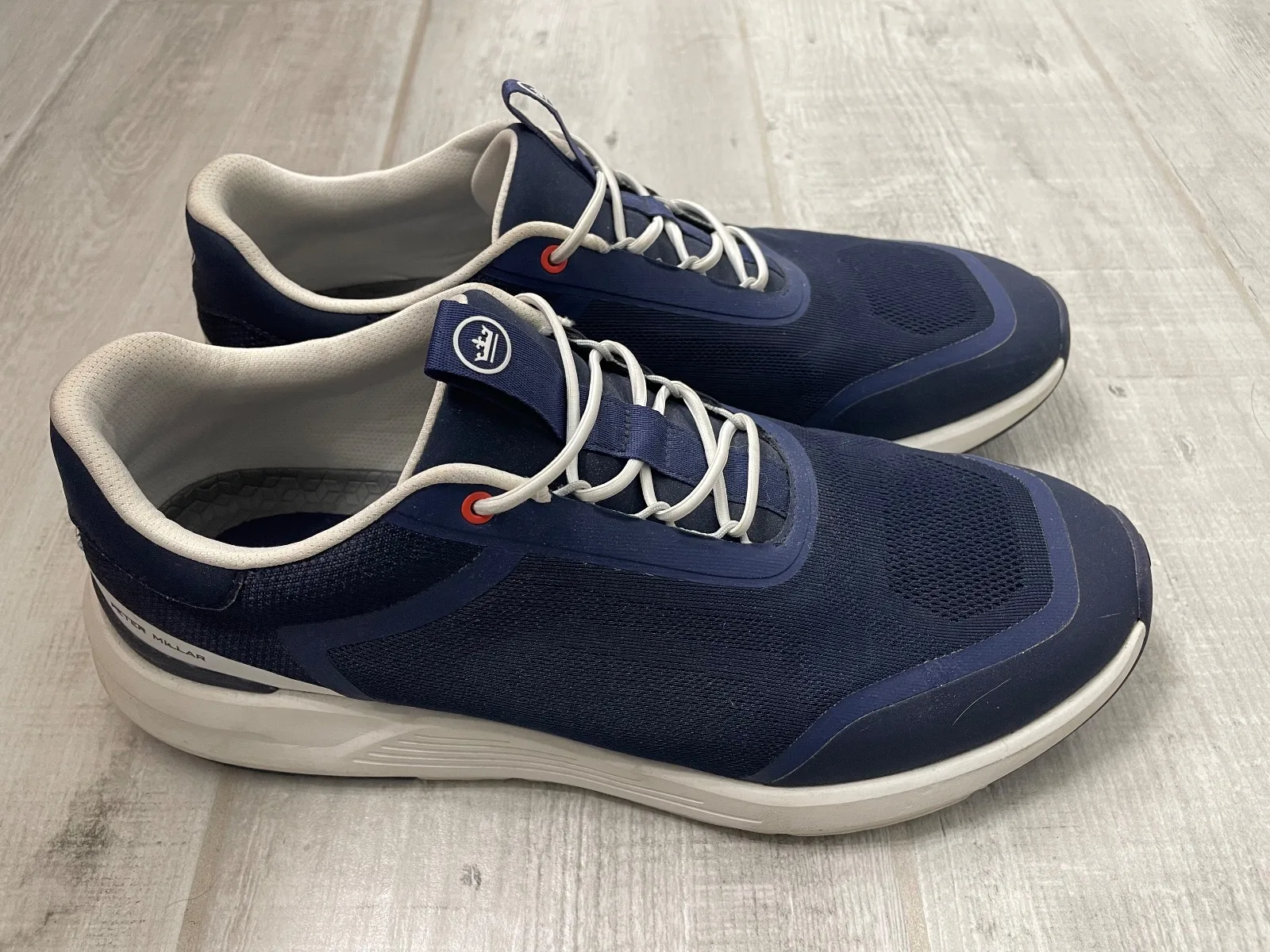 Peter Millar Golf Shoes Navy Size 12 Mesh Spikeless
