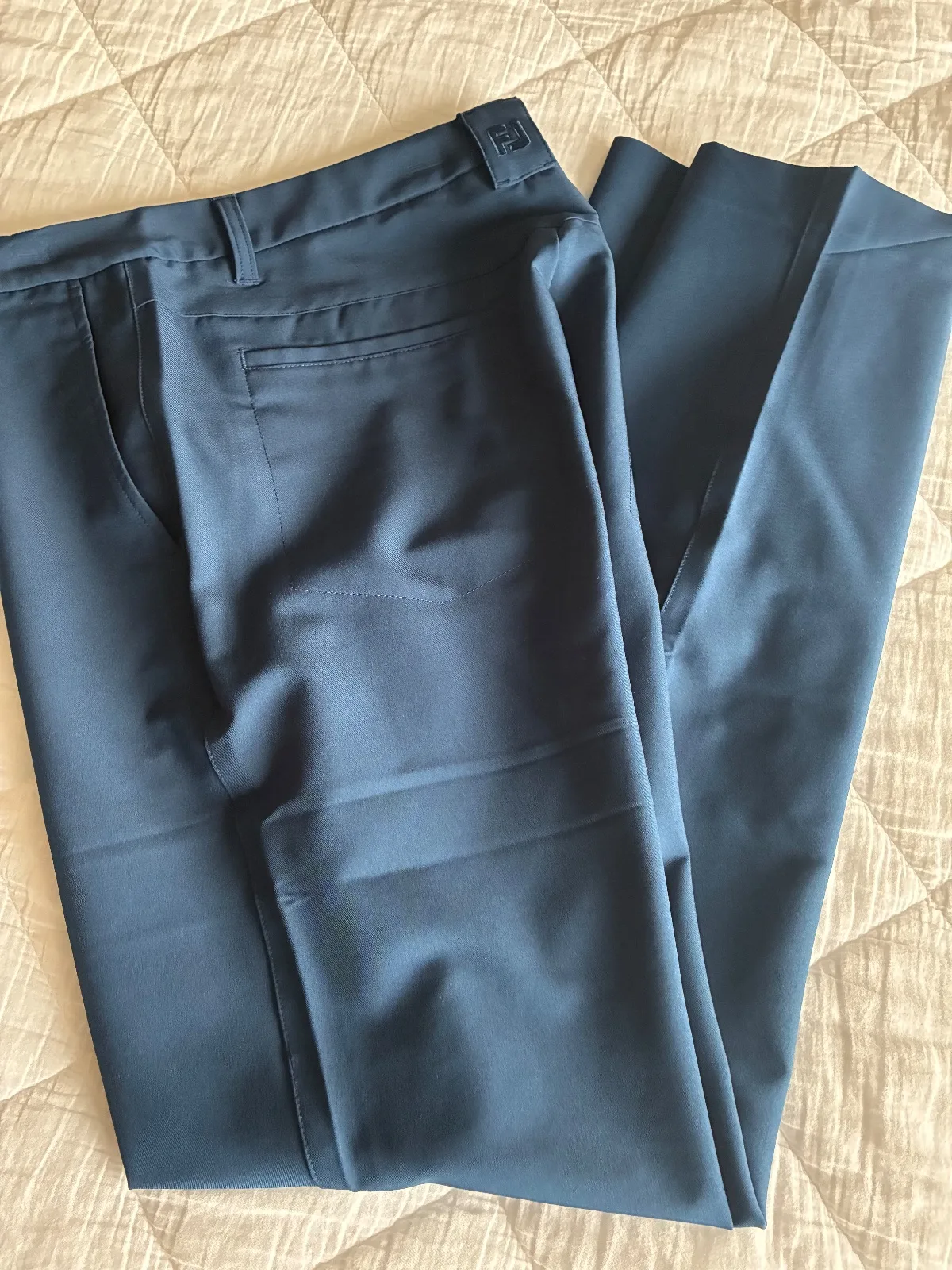 FootJoy Men's Tour Pants - 34 x 32 Navy Blue Performance Trousers