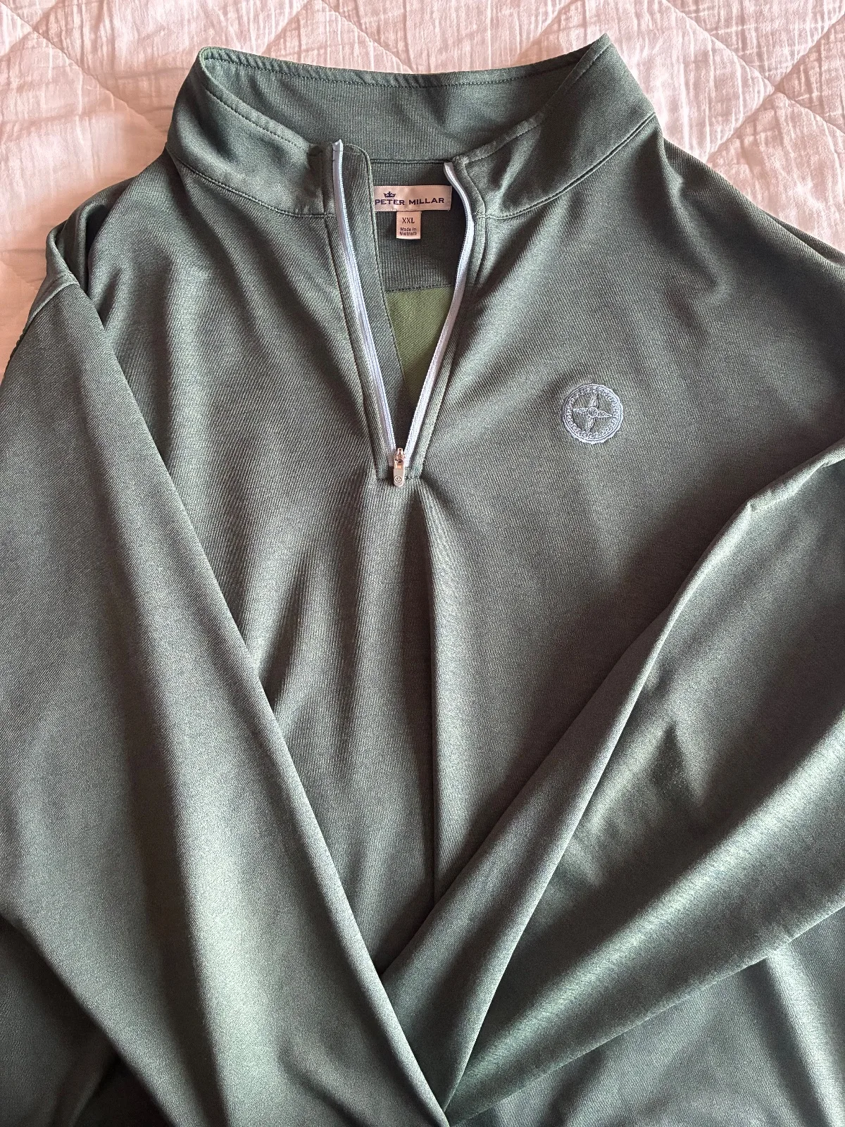 Peter Millar Quarter Zip OFCC Logo