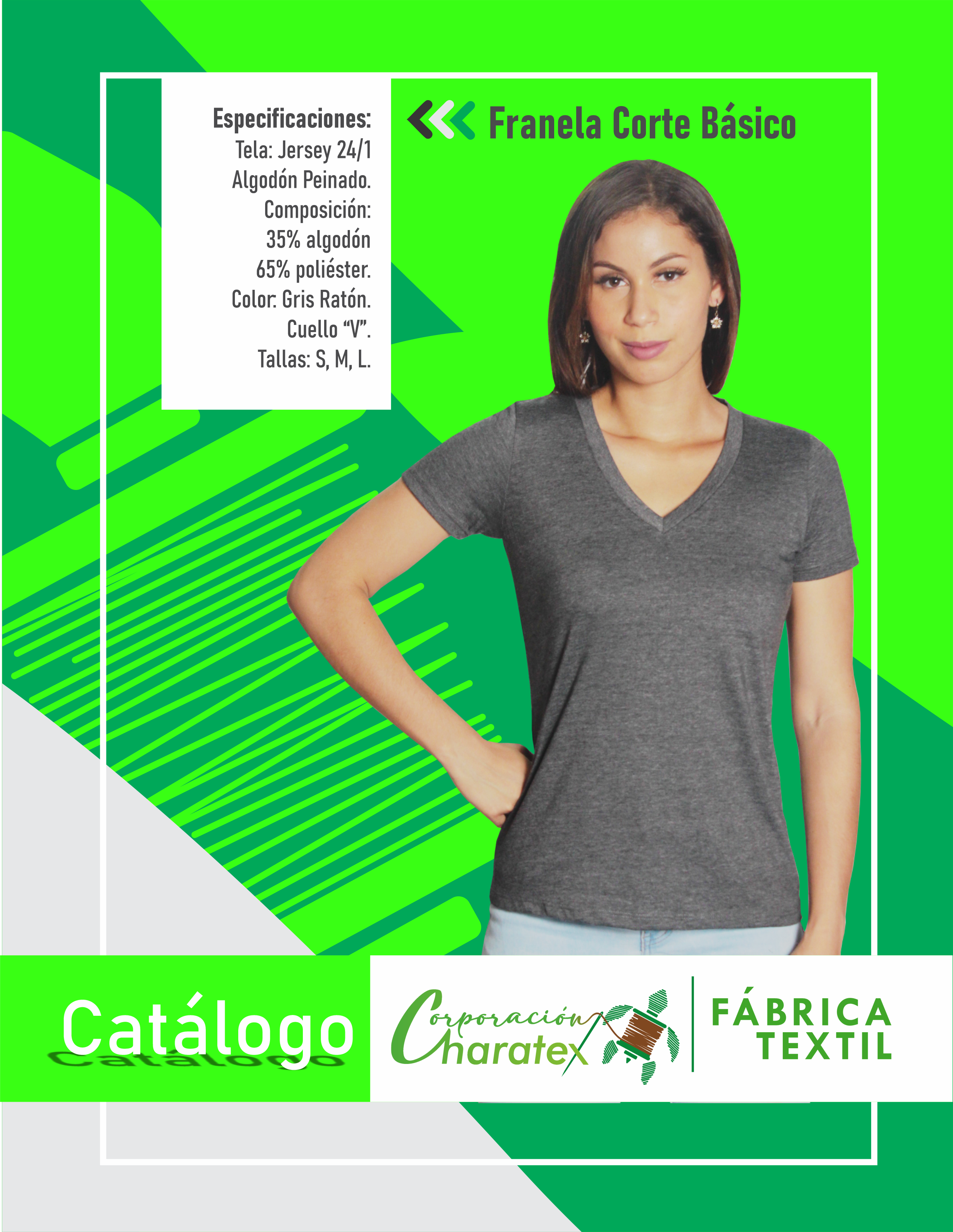 Franela  Cuello V
