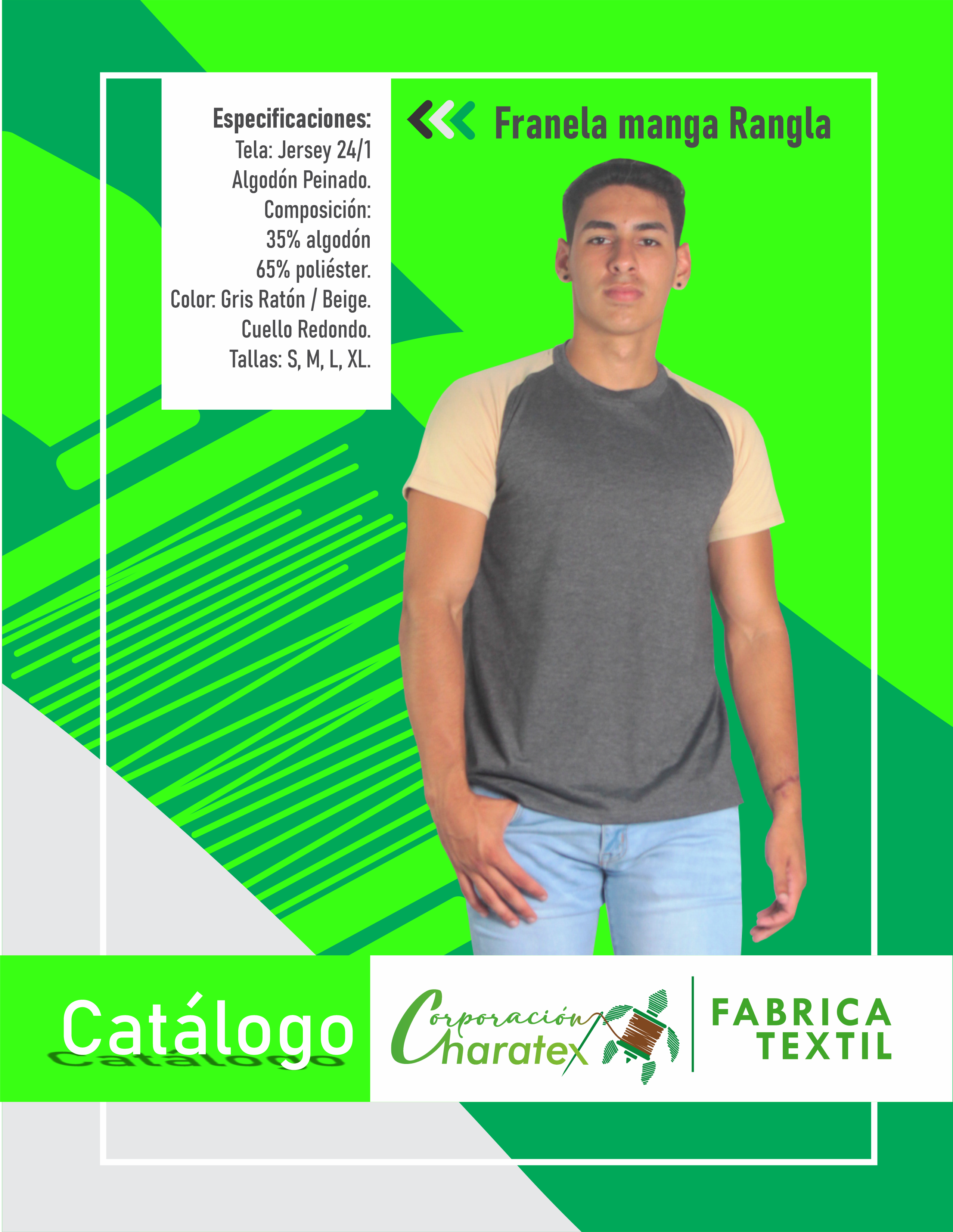 Franela Manga Ranglan