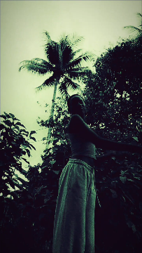 A little girls with a big god
