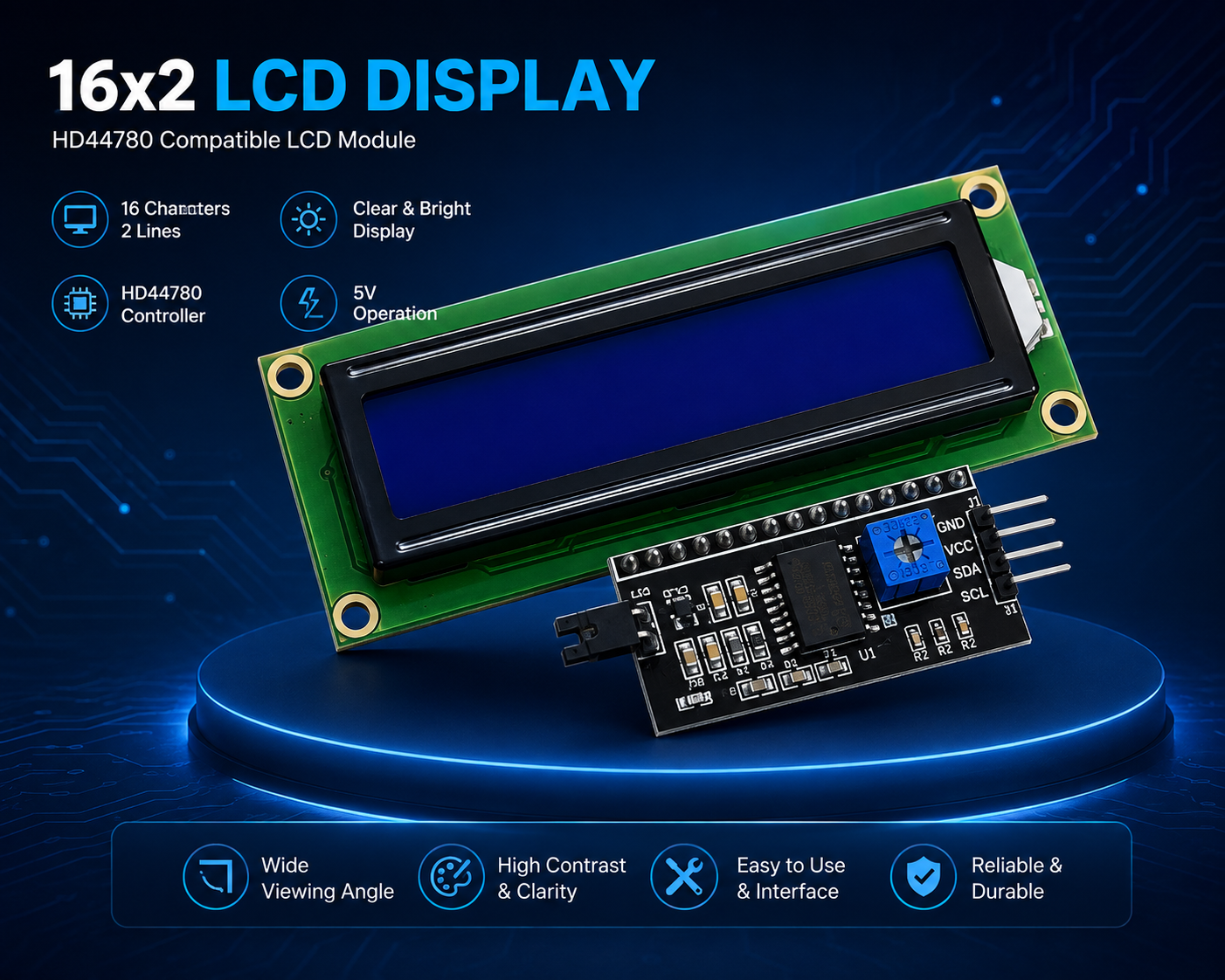 LCD 16x2 with I2C Module