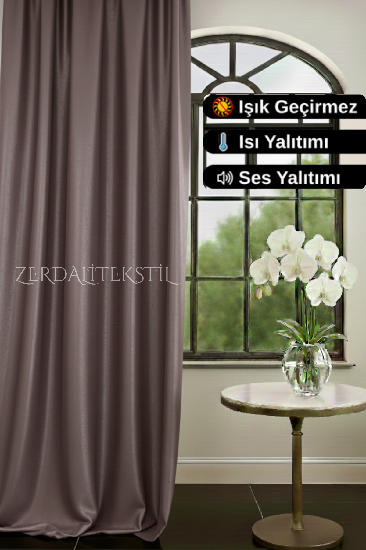 Özel Dikim 1.Sınıf Vizon Blackout Işık Geçirmez Fon Perde Ekstraforlu Karartma Blackout - MiraTekstil 