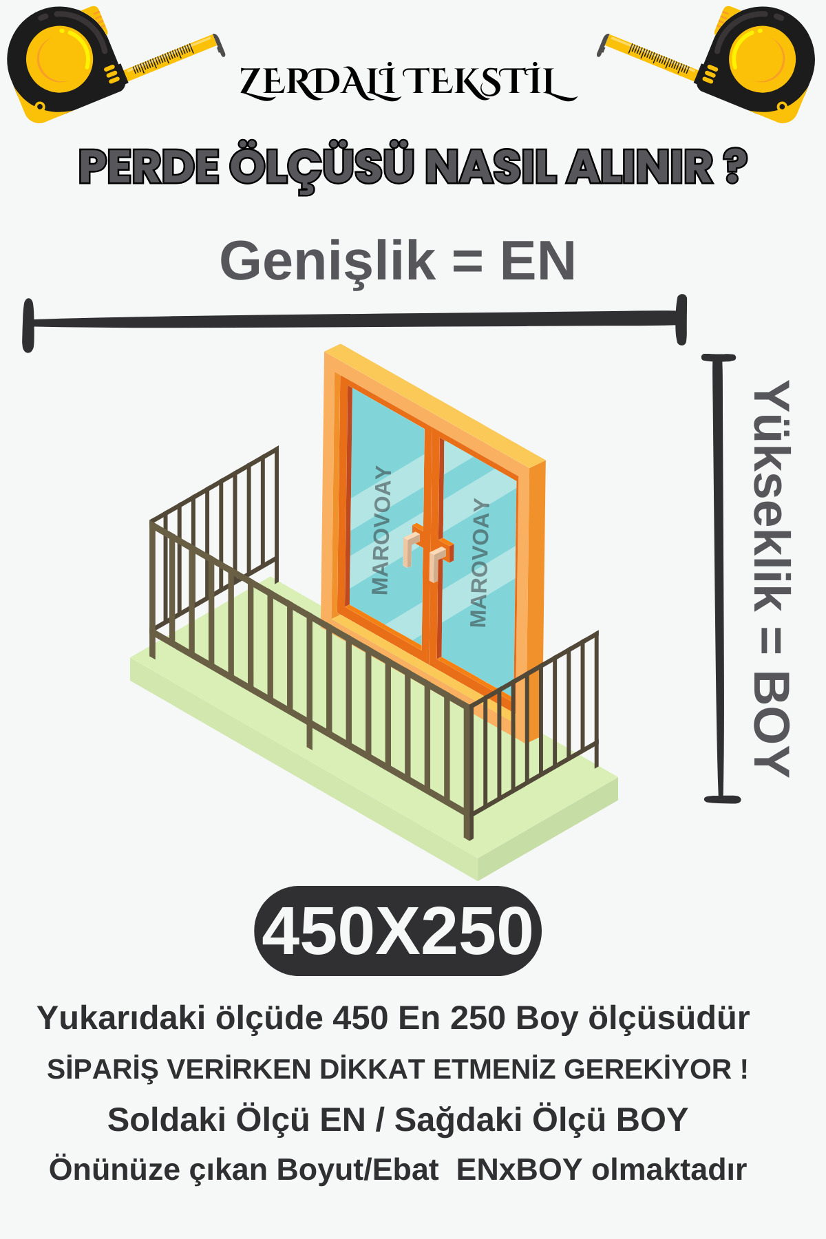Lüks 1.Sınıf 1.Kalite Gri-Beyaz EnxBoy Bağcıklı Balkon Perdesi detay 4