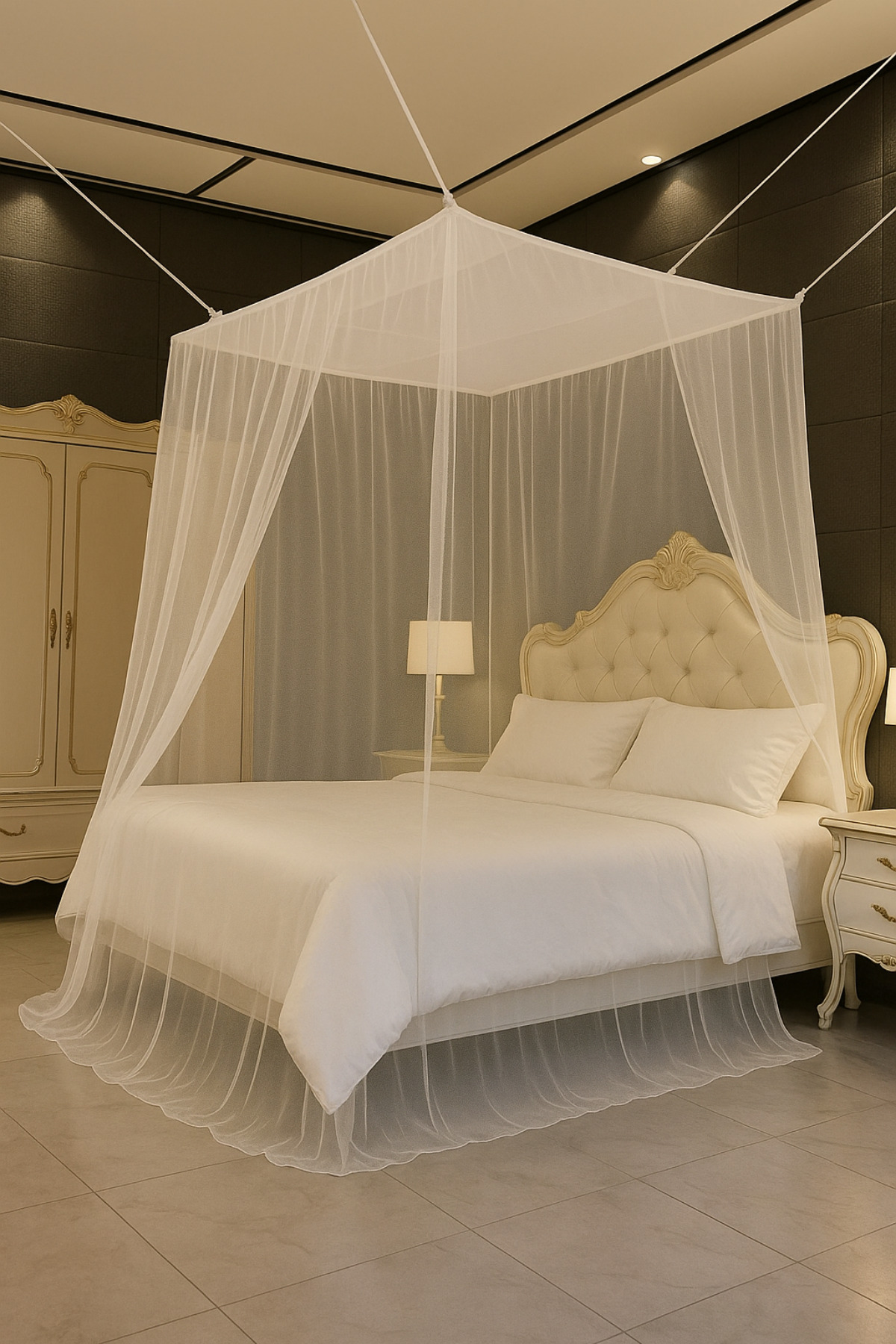 Lüks 1. Sınıf Kalite Koruma Cibinliği Uyku Tülü