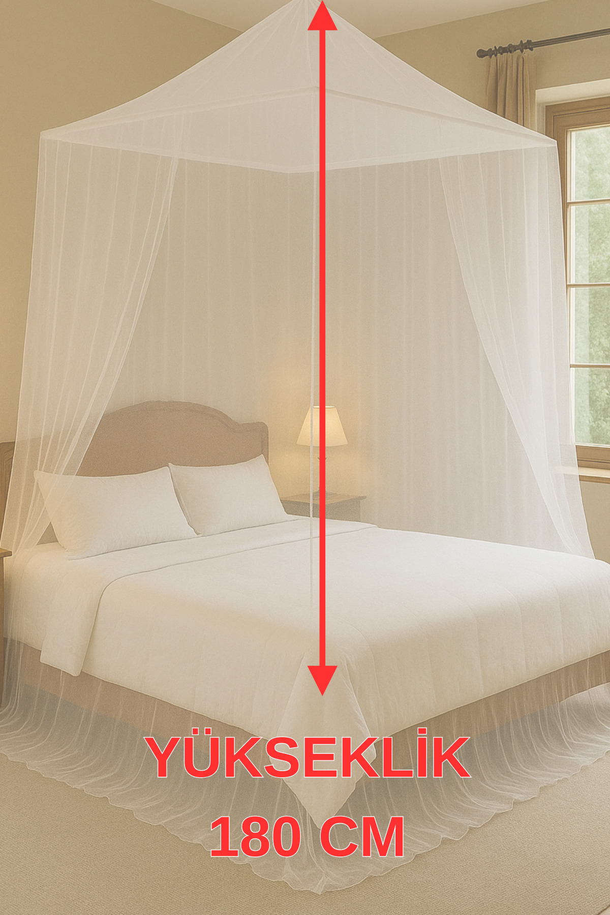 Lüks 1. Sınıf Kalite Koruma Cibinliği Uyku Tülü detay 3