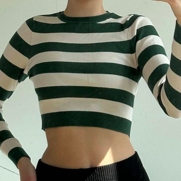 Zara Cropped Knit Long Sleeve