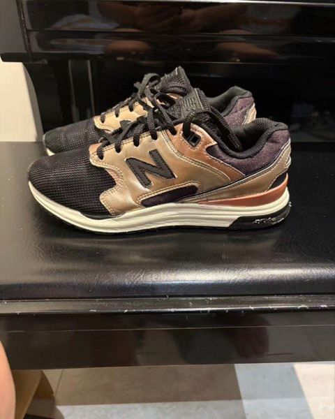 New Balance Black & Rose Gold Sneakers