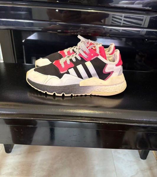 Adidas Nite Jogger Black Red White Sneakers