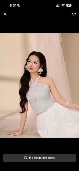 Bubd Xu Lace Halter Top