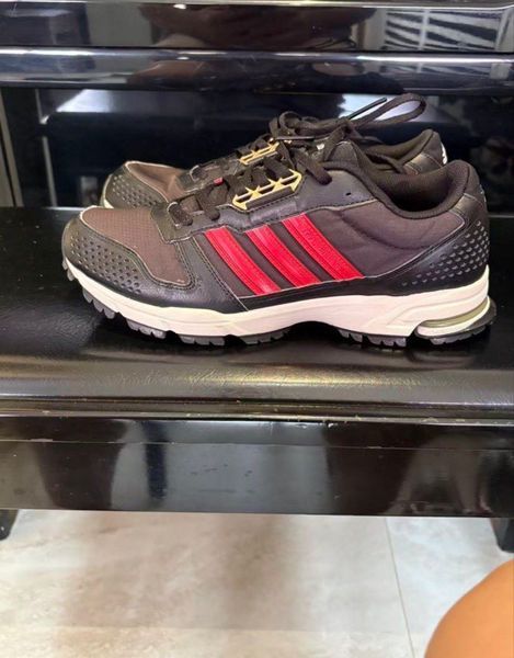 Adidas Black & Red Athletic Shoes