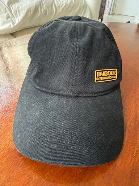 Barbour International Black Baseball Cap