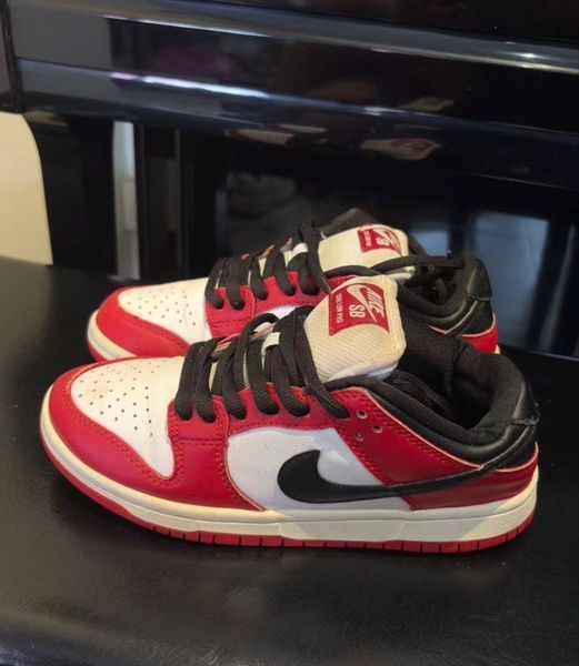 Nike SB Dunk Low Pro Red White Black Sneakers