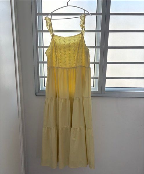 Anticlockwise Maxi Yellow Dress Size XL