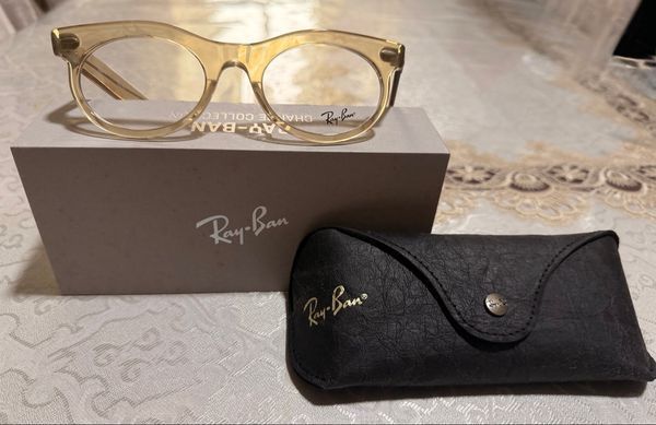 Ray-Ban Clear Round Eyeglasses Frames with Case & Box