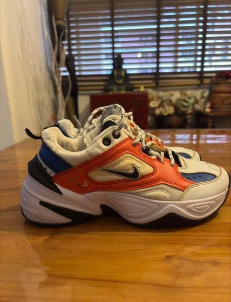 Nike M2K Tekno Sneakers White Orange Blue