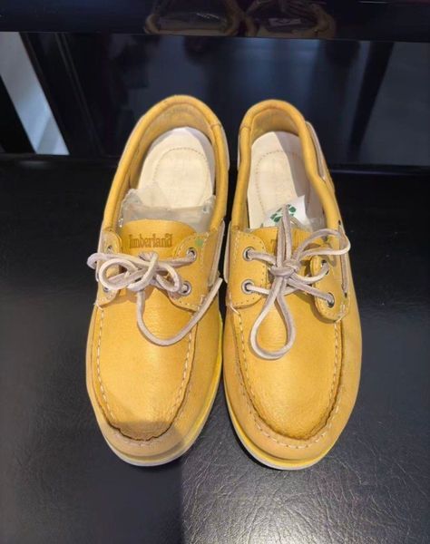 Timberland Classic Yellow Leather Boat Shoes