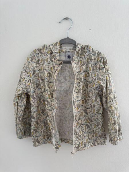 Petit Bateau Animal Print Kids Zip-Up Jacket