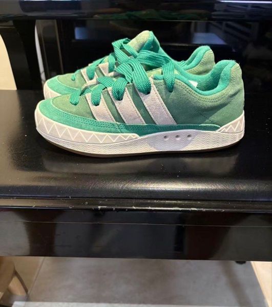 Adidas Green Suede Casual Sneakers