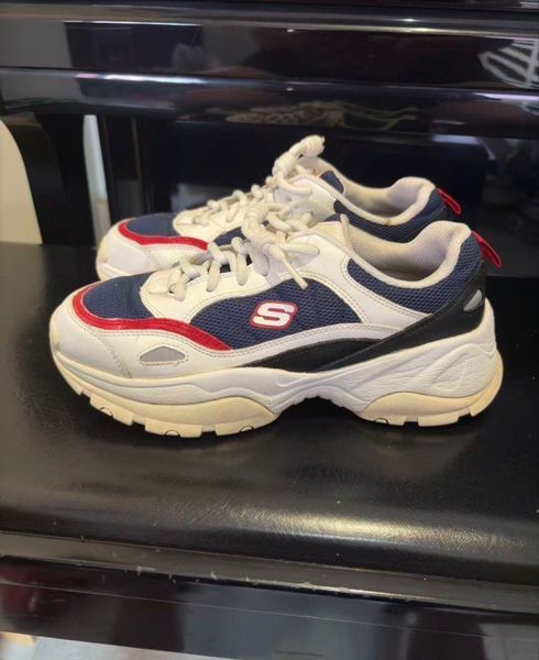Skechers Red White Blue Chunky Sneakers