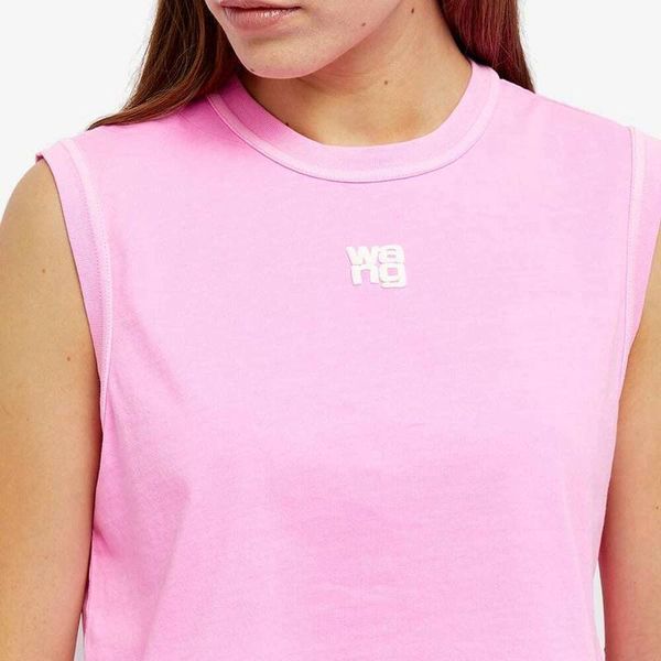 Alexander Wang Women's Essential Shrunken Muscle Vest in Pink Glo - XS