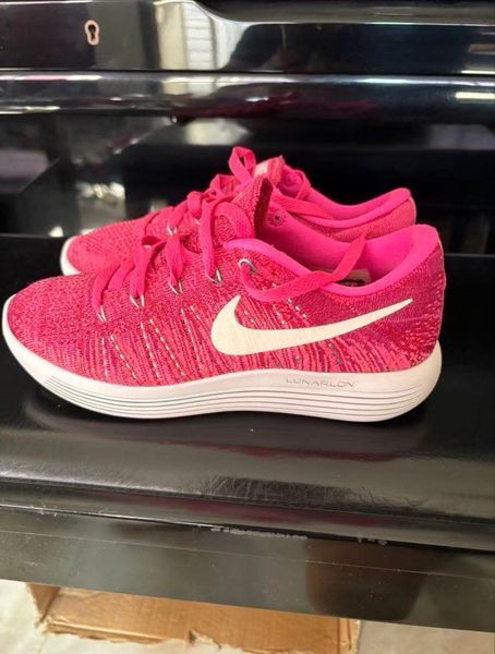Pink Nike Lunarlon Running Shoes
