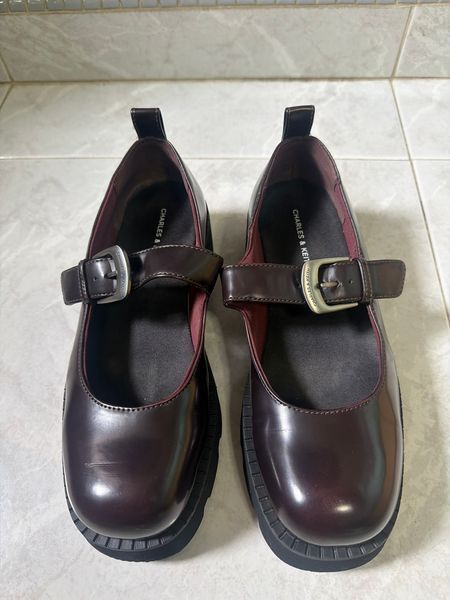 Charles & Keith Chunky Mary Jane Shoes