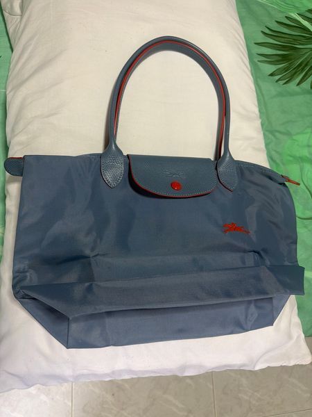 Longchamp Le Pliage Blue Tote Bag