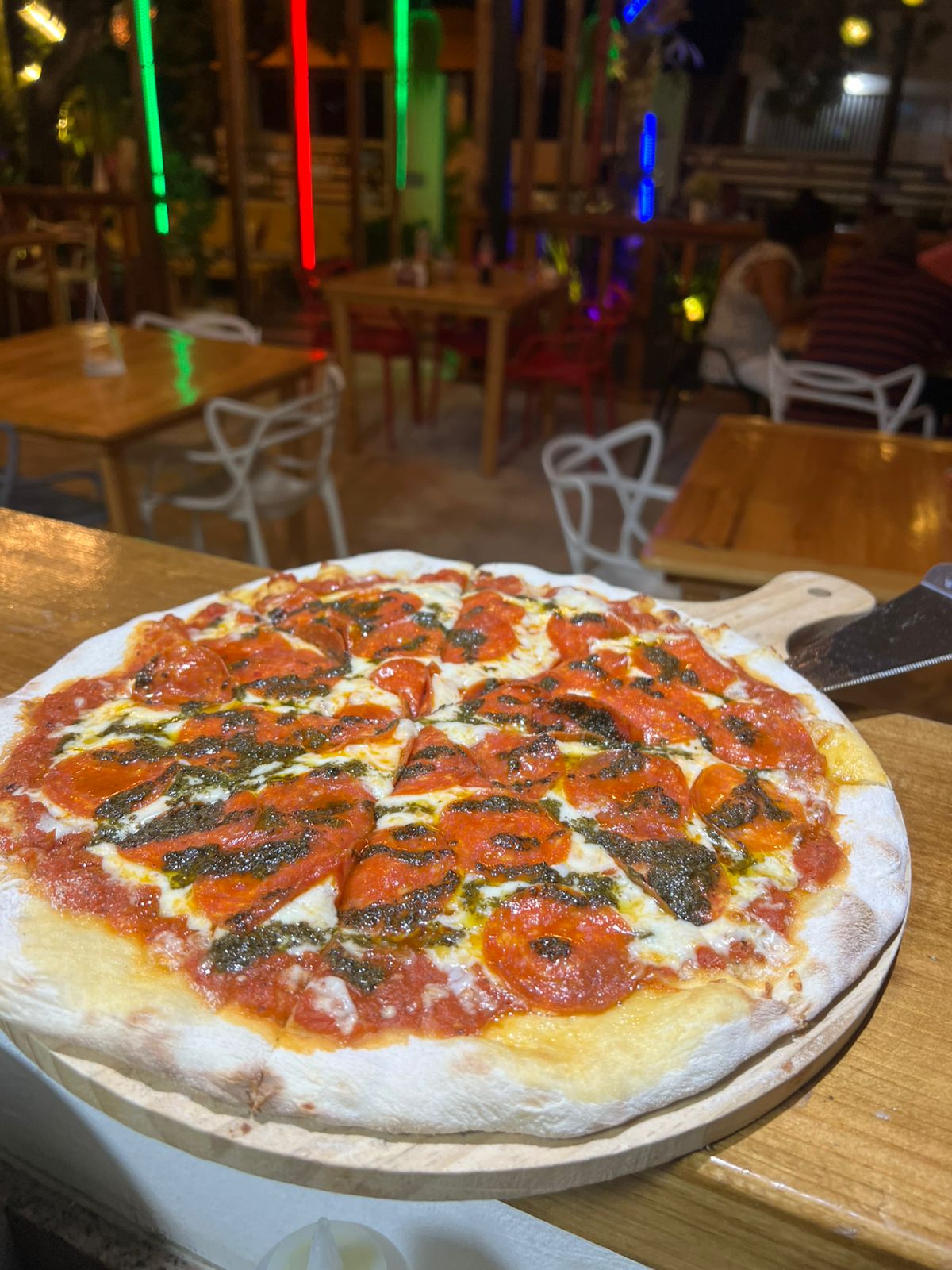 Pizza Pepperoni al Pesto