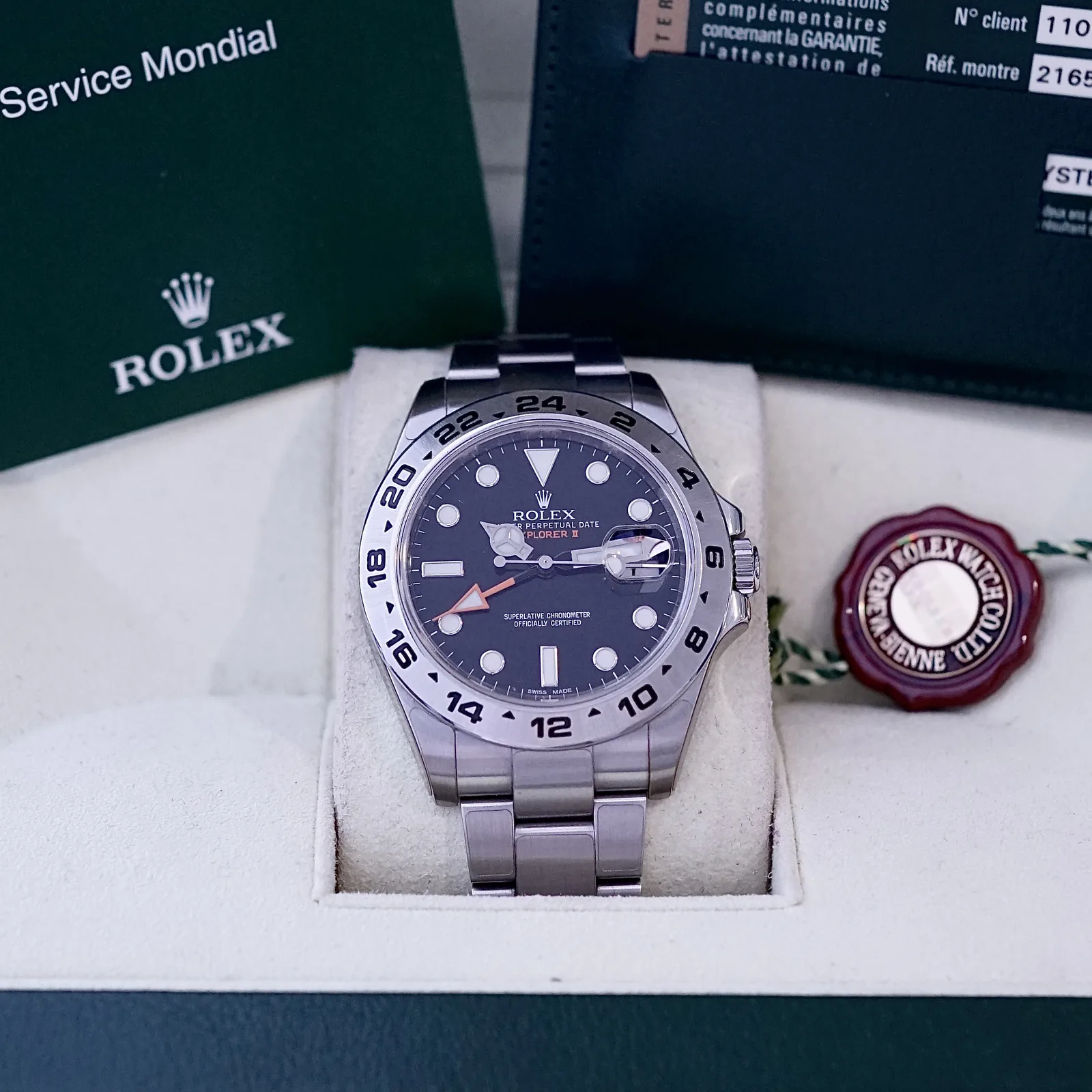 Rolex Explorer II 42 Black Dial 2014 (216570)