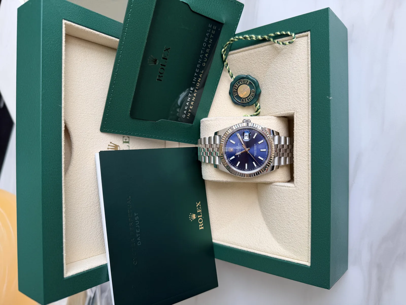 Rolex Datejust 41 Blue Fluted Jubilee