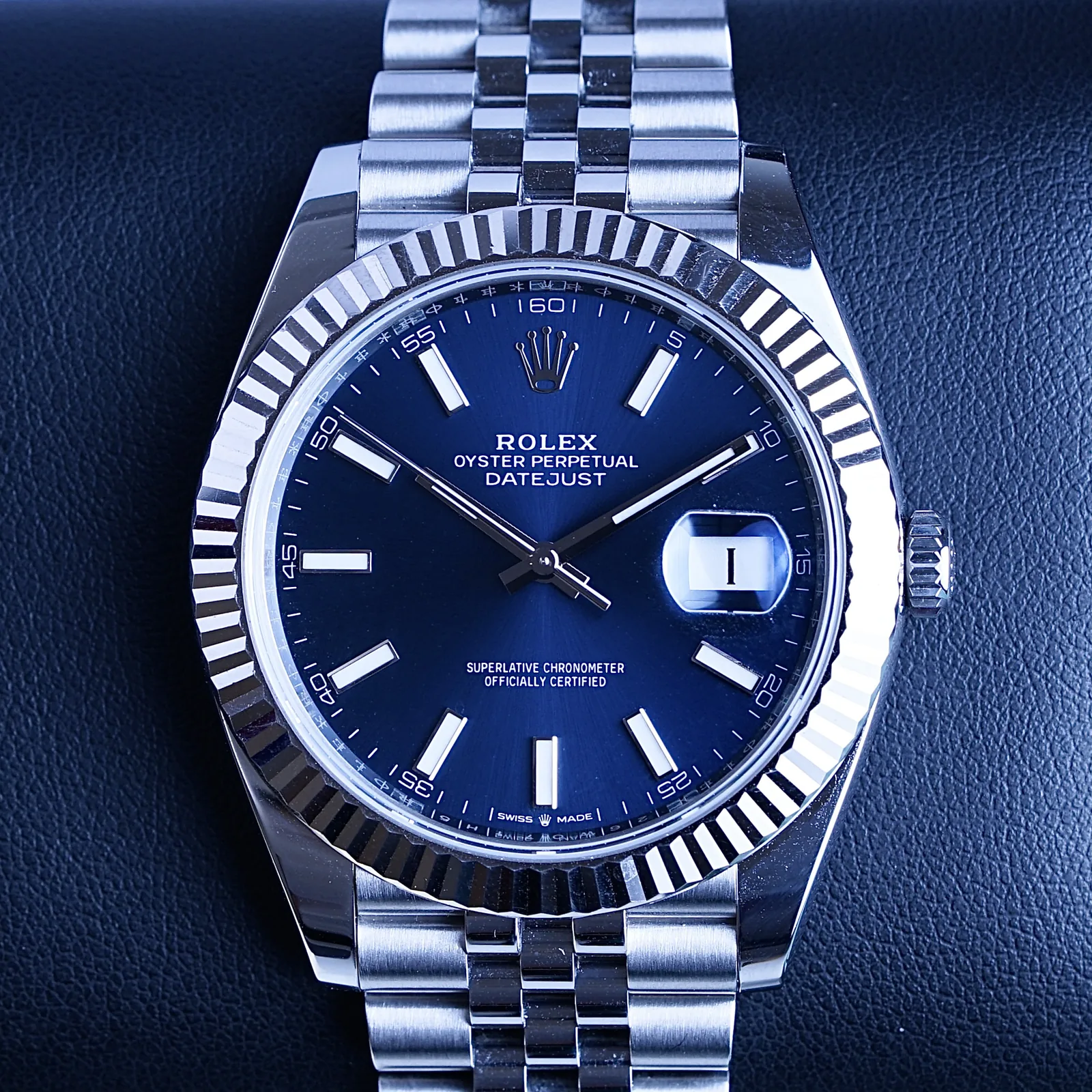 Rolex Datejust 41 Blue Fluted Jubilee 2019 126334