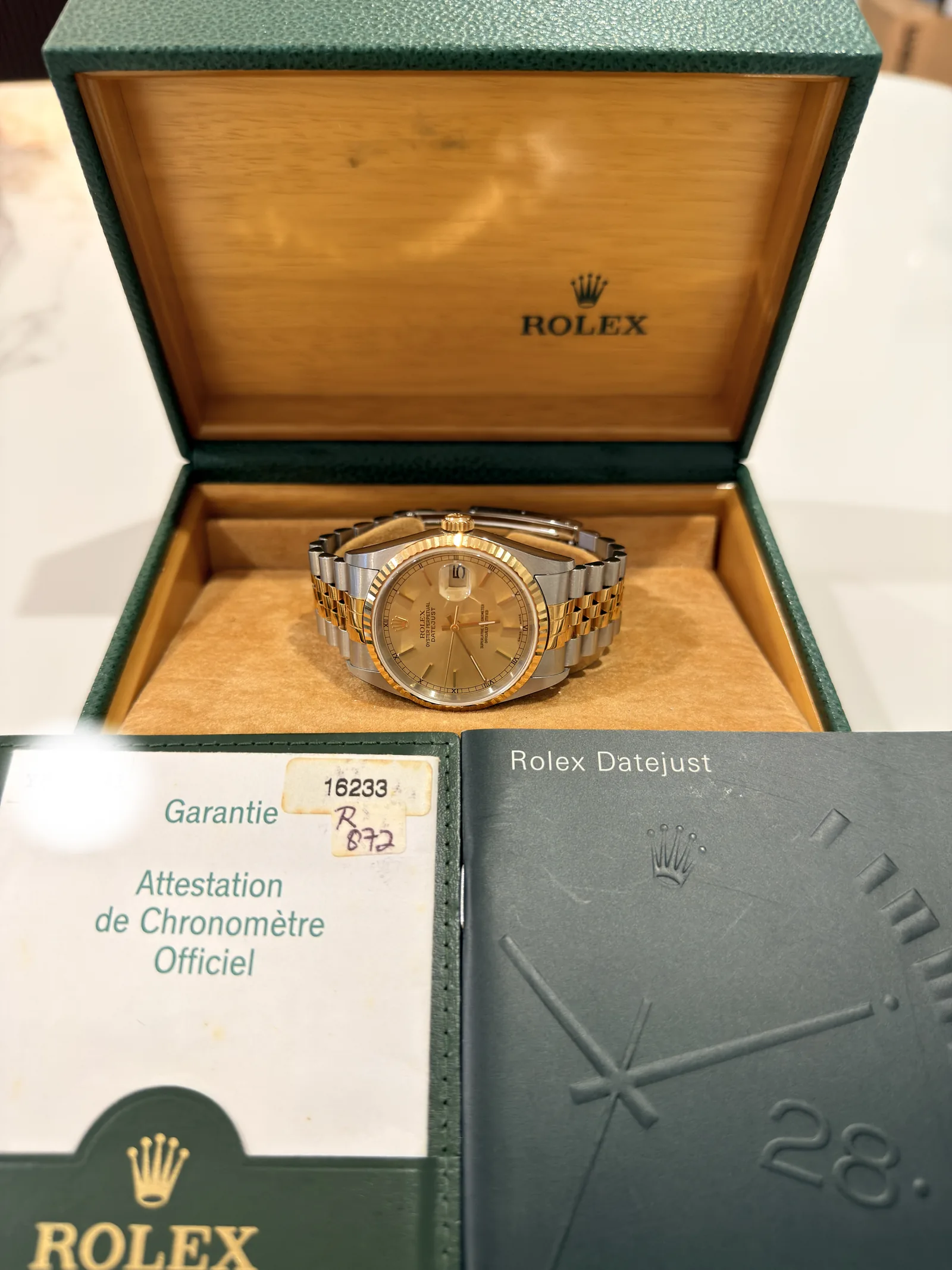 Rolex Datejust 36 Champagne Dial Circa 2002