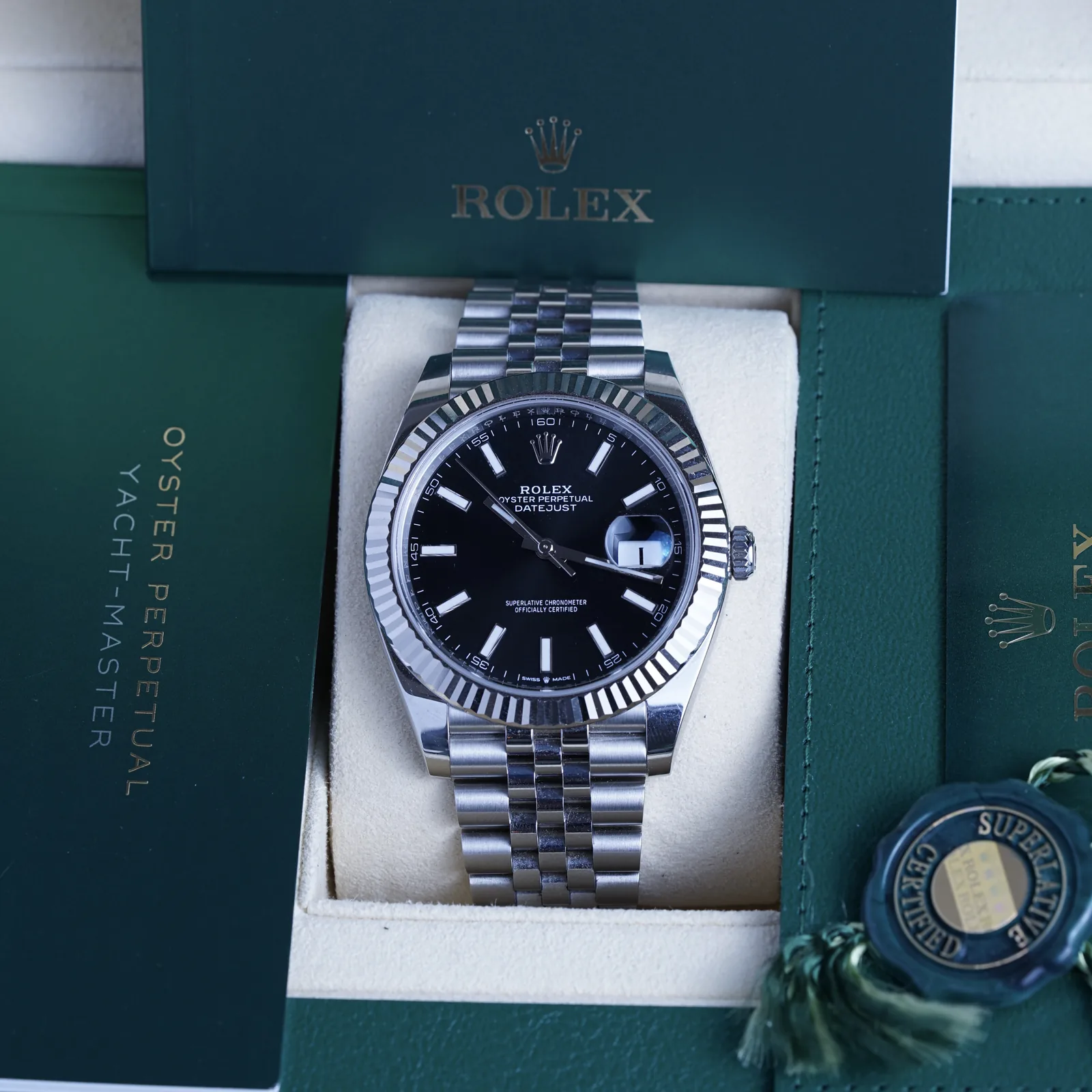 Rolex Datejust 41 Fluted Jubilee 2025 Box & Papers 126334
