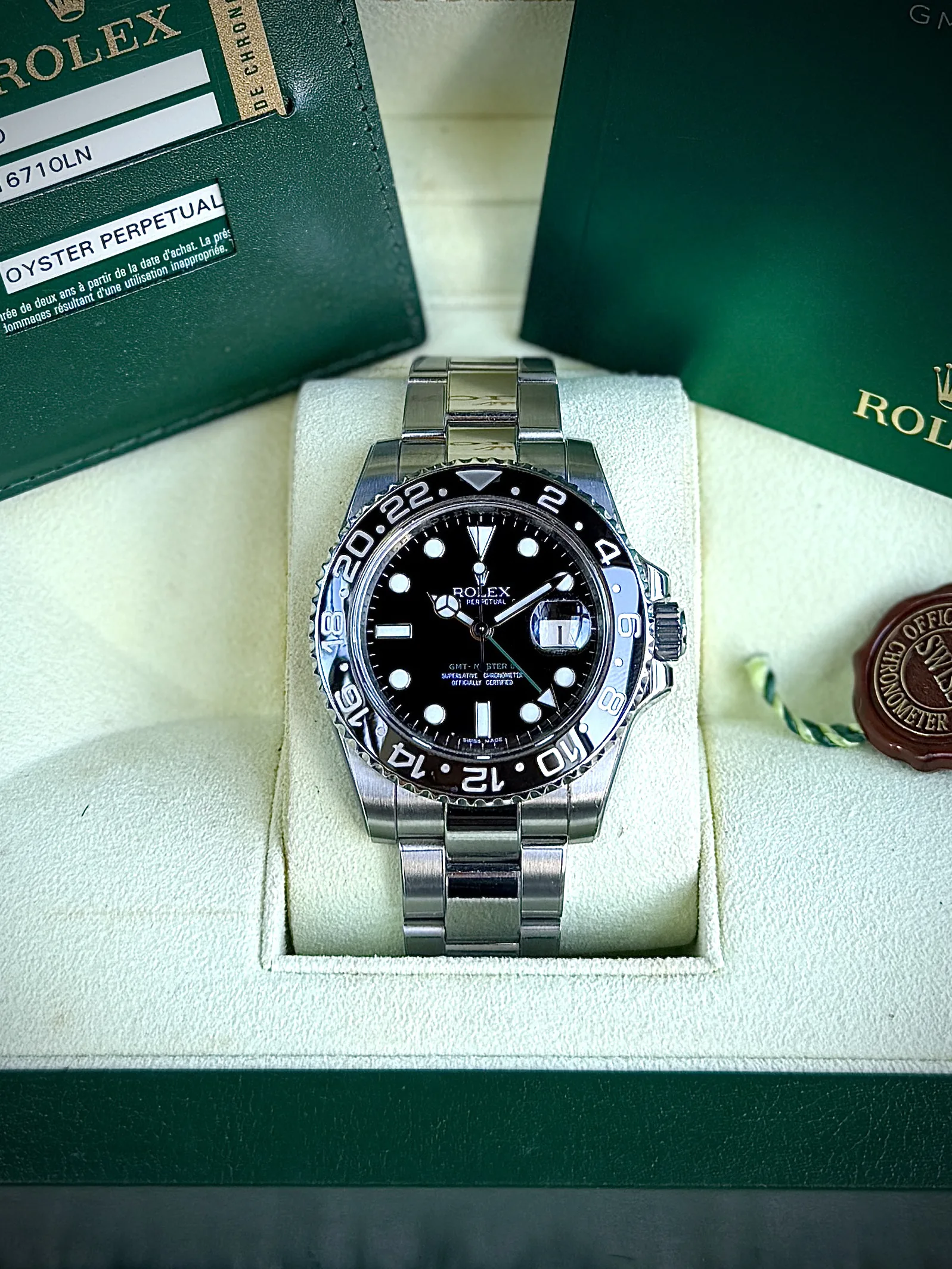 Rolex GMT Master II ‘Green Arrow’ 40 2010 w/ Protective Stickers