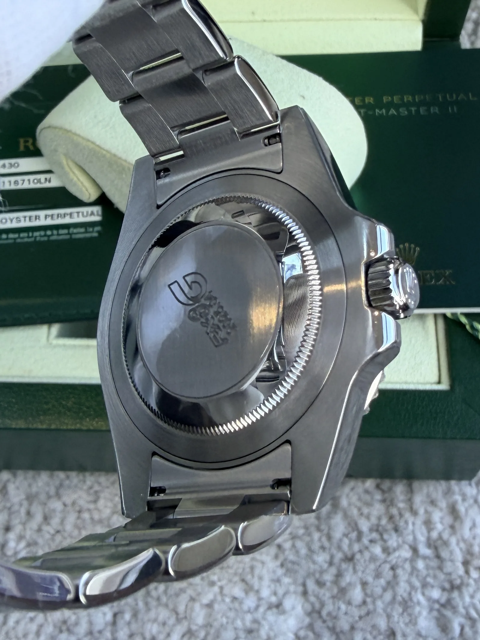 Rolex GMT Master II ‘Green Arrow’ 40 2010 w/ Protective Stickers