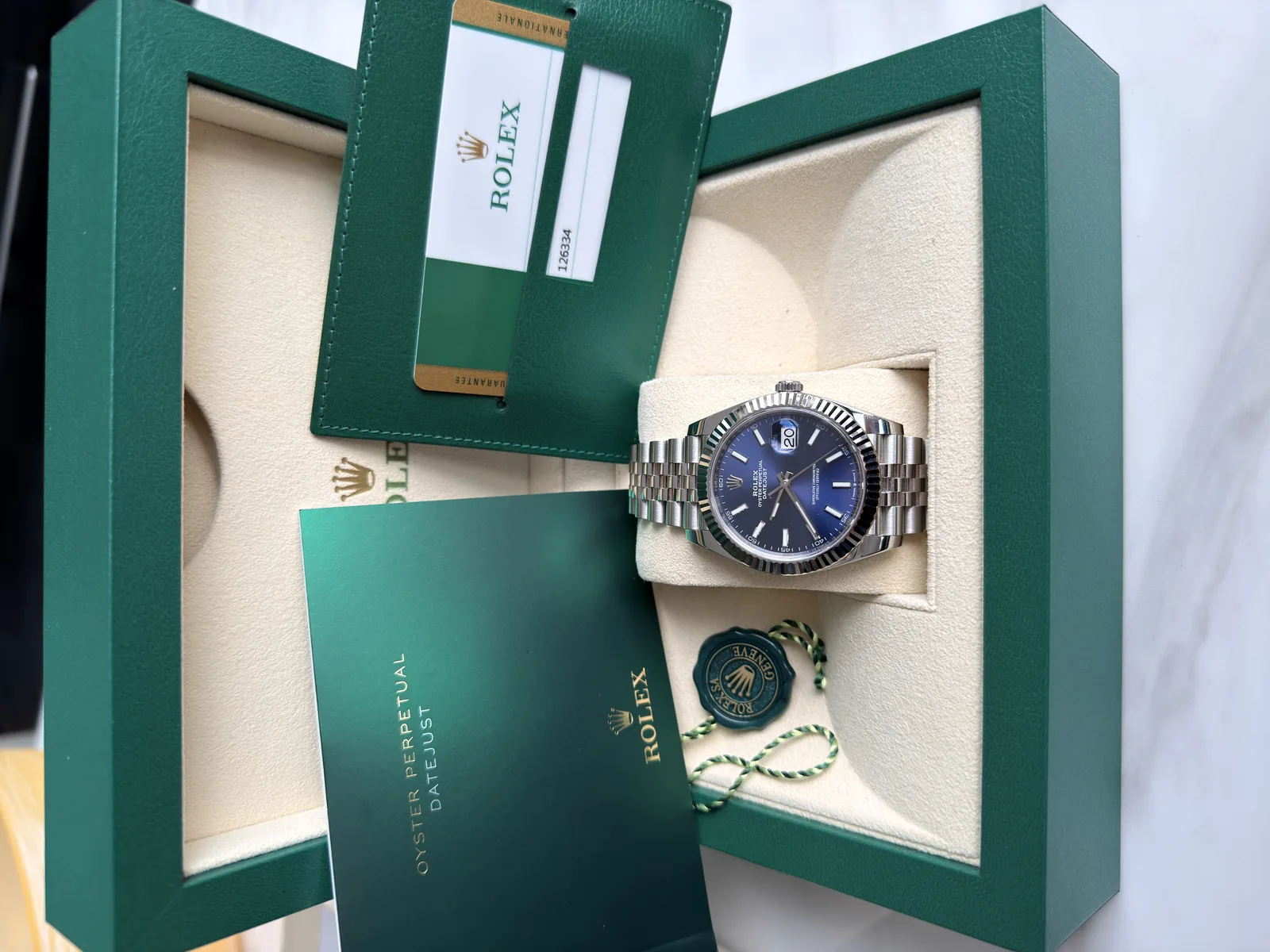 Rolex Datejust 41 Blue Fluted Jubilee 2019