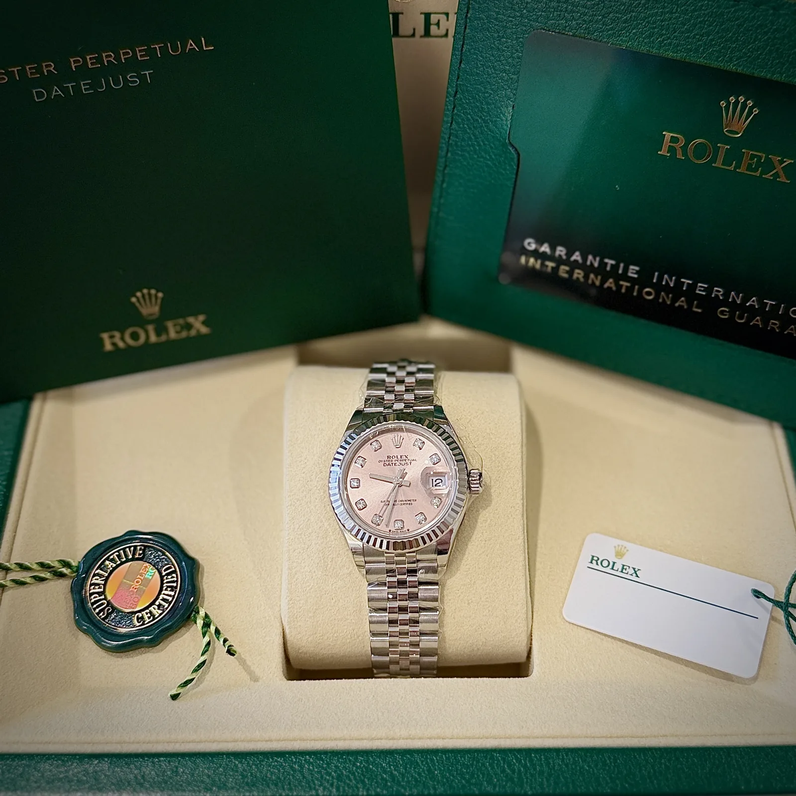 Rolex Datejust 28 Pink Diamond Dial 2026 (279174)